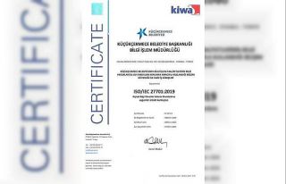 Küçükçekmece Belediyesine ISO 27701 sertifikası