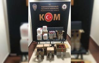 Kuşadası’nda sahte içki operasyonu, 4 kişi gözaltına...