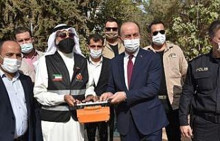 Kuveytli hayırseverlerin yapacağı okulun temeli...