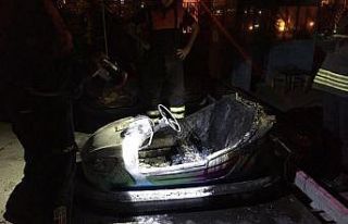 Lunaparkta yangın paniği