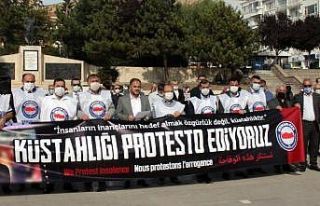 Macron Yozgat’ta protesto edildi