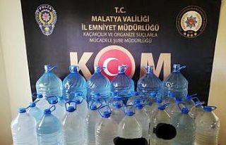 Malatya’da 269 litre sahte içki ele geçirildi