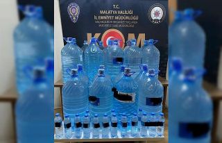 Malatya’da 447 litre sahte içki ele geçirildi