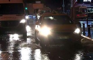 Maltepe’de yollar göle döndü