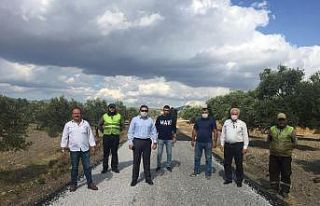 Manisa Büyükşehir Belediyesinin yol mesaisi