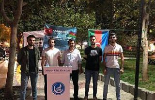 Manisa Ülkü Ocaklarından Azerbaycan’a destek...