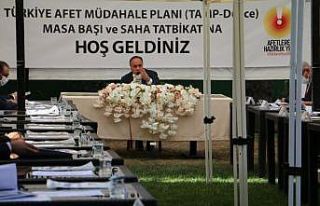 Masa başı ve saha tatbikatı yapıldı