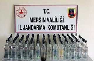 Mersin’de 103 litre sahte içki ele geçirildi