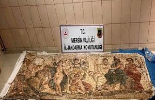 Mersin’de Helenistik döneme ait mozaik pano ele...