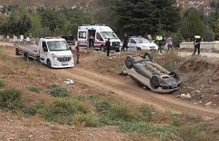 Mezarlık ziyaretinde talihsiz kaza: 1 yaralı