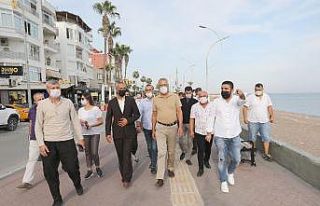 Mezitli Belediyesi, Viranşehir sahili için kolları...