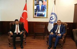 MHP İl Başkanı Alıcık, ADÜ Rektörü Aldemir’i...
