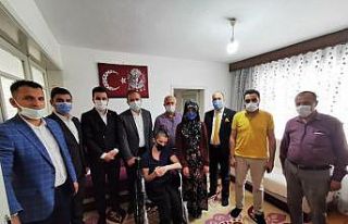 Milletvekili Ceylan, Abdülkerim Kurt’a tekerlekli...