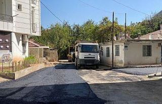 Mimar Sinan Mahallesinde asfalt çalışması