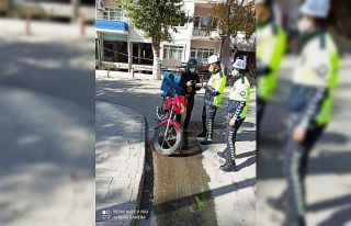 Motosikletlere sıkı kontrol