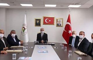Muhtarlar Başkan Özlü’yü ziyaret etti