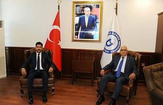 Müşavir Gürbüz, Rektör Aldemir’i ziyaret etti