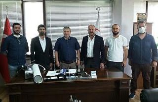 MÜSİAD üyeleri iş yerlerinde ziyaret ediyorlar