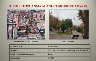 Nazilli Belediyesi ilçe genelindeki toplanma merkezlerini...