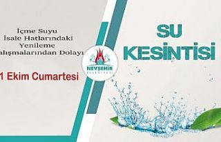 Nevşehir’de 31 Ekim Cumartesi günü il genelinde...