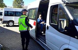 Okul servisleri korona virüse karşı denetlendi