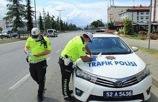 Ordu’da bir haftada 137 araç trafikten men edildi