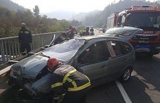 Ordu’da otomobil takla attı: 4 yaralı