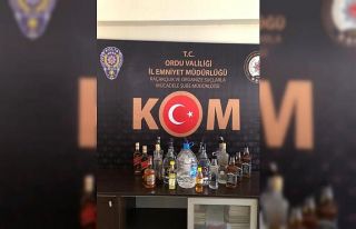 Ordu’da sahte ve kaçak alkol ele geçirildi