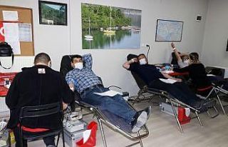 Ormancılardan kan bağışı