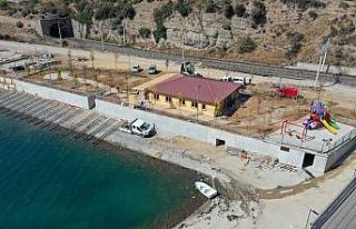 Osmangazi Köprüsü manzaralı sahil parkı şekilleniyor