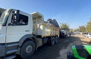 Oto Galericiler Sitesinde asfalt öncesi hazırlık...