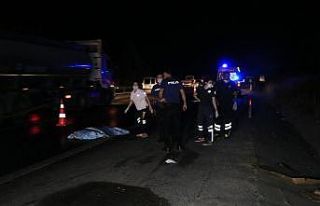 Otoyolda aracın çarptığı yaya öldü