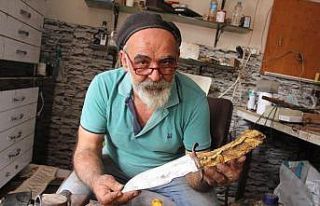 (Özel) Bıçaklar ve savaş aletleri bu ustanın...