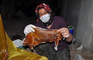 (Özel haber) Geleneksel yöntemlerle üzüm pestile...