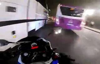 (Özel) İstanbul’da motosikletlinin yaşadığı...