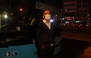 (Özel)Otobüse alınmayınca şoföre kızdı, otobüsü...