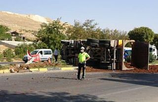 Park halinde olan ve freni boşalan kamyonet kamyona...