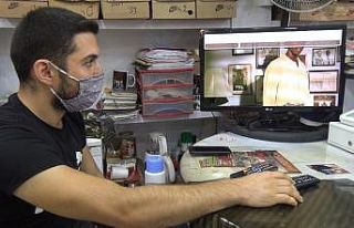 Pişkin hırsızlar girdikleri işyerinde dizi izledi