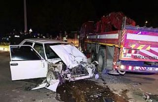 Polisten kaçarken kaza yapan sürücü hayatını...