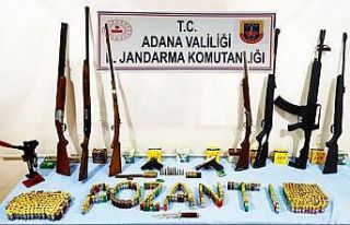 Pozantı’da ruhsatsız silahlar ele geçirildi