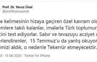 Rektör Ünal: “İmalarla Türk toplumunun bilincini...