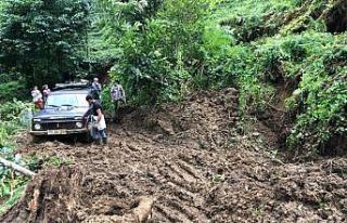 Rize’de şiddetli yağış