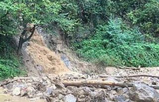 Rize’nin Ardeşen ilçesinde şiddetli yağış