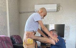 Sağ bacağını kaybetti umudunu kaybetmedi