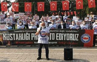 Sakarya Memur-Sen üyelerinden Fransa Cumhurbaşkanı...