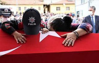 Sakarya’da şehit düşen polis memuru Ankara’da...