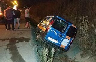 Samsun’da araç su kanalına devrildi: 1 yaralı