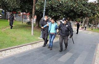 Samsun’da bıçaklı saldırgan tehlike saçtı