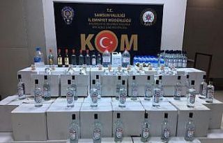 Samsun’da kaçak içki operasyonu
