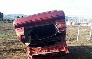 Samsun’da otomobil şarampole yuvarlandı: 1 yaralı